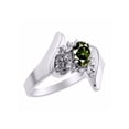 thumbnail image 4 of Rylos Floral Designer Ring with 6X4MM Oval Gemstone & Sparkling Diamonds in Sterling Silver- Birthstone Green Sapphire Jewelry Size 9, 4 of 7