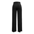 thumbnail image 4 of Rhuody Womens Casual Pants High Waist Ladies Pants Straight Leg Wear Stretch Summer Spring Fall Trousers Relax Fit Wear Black L, 4 of 5