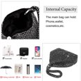 thumbnail image 3 of Locbbie Women's Rhinestone Sparkly Glitter Evening Cross Body Handbag, 1-Piece, 3 of 5