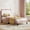 Twin without pumping pink + white, variant on Twin/Full Size Cat Headboard Platform Bed Frame - RGB LED Lights Wood Slats Support, Noise-Free No Box Spring Required, With or Without Drawer