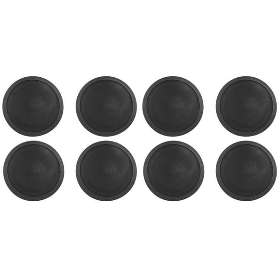 (8) Rockville CCL6T Black 70V 6" Commercial Ceiling Speakers 4 Restaurant/Office