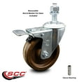 thumbnail image 2 of 4 Inch High Temp Phenolic Swivel 12mm Stem Caster with Total Lock Brake SCC, 2 of 2