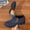 Blue, variant on Womens Side Zipper Lace-Up Ankle Boots, Comfortable Casual Short Booties with Non-Slip Sole for Daily Wear, Lightweight Warm Boots with Cushioned Insole