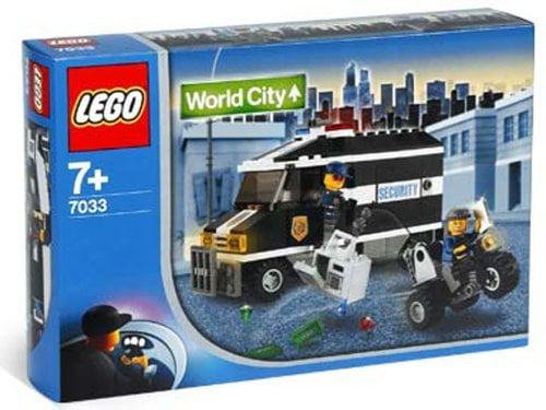Lego Custom Armored Bank Truck  City Town 