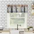 thumbnail image 2 of Rustic Country Valance Curtain Wooden Barn Doors Farm Farmhouse Rod Pocket Valance Window Treatments 1 Panel Short Curtains for Kitchen Bathroom Bedroom 54 x 18 in, 2 of 6