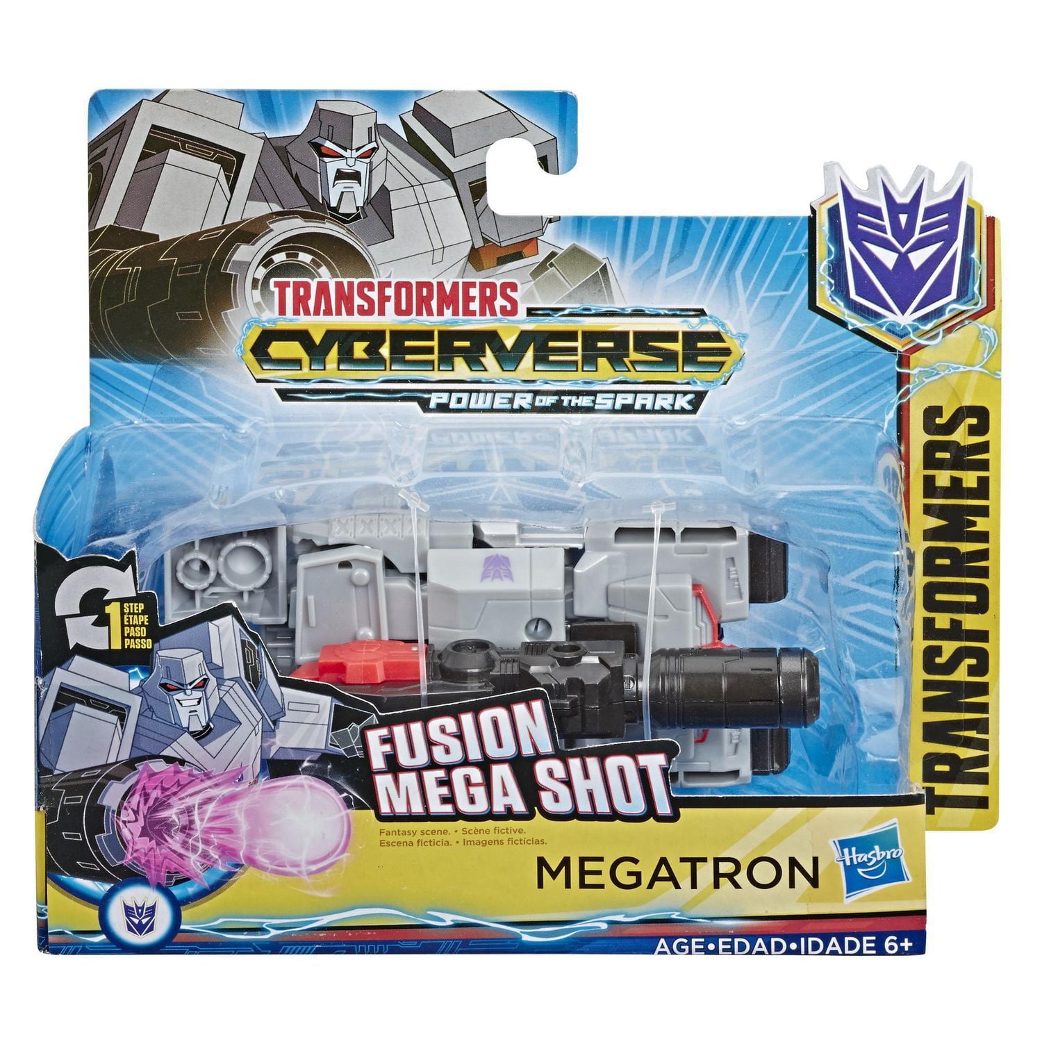 Transformers Cyberverse Action Attackers - Figurine Megatron à conversion 1 étape
