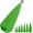 Green, variant on THKFISH 7PCS Mixed Sizes Fishing Practice Plugs - Weight Casting for Kids Improving Casting Skill