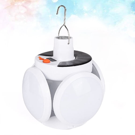 OUNONA Portable Solar Tent Light with Bright LED for Camping and Outdoor Use Assorted Color