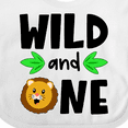 thumbnail image 4 of Inktastic Wild and One Cute Lion Birthday Boys or Girls Baby Bib, 4 of 4