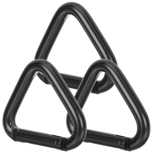 3 mosquetones metálicos para escalada en montaña, hebilla de aleación de aluminio, mosquetón metálico