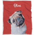 thumbnail image 2 of Custom Dog Blanket, Personalized Pet Photo Cat Portrait Memorial, Customized, 2 of 7