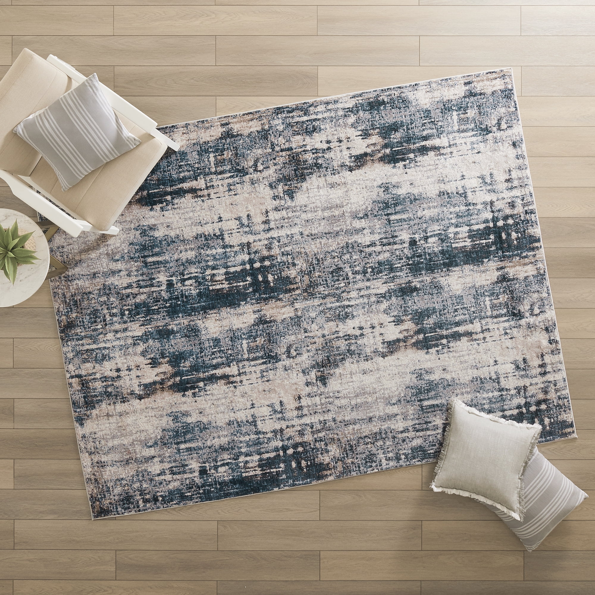 Better Homes Gardens High Low, Better Homes And Gardens Area Rug Ivory Tonal Abstract