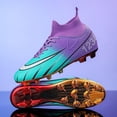thumbnail image 3 of Zapatos de fútbol para hombre, botas de fútbol antideslizantes para exteriores, zapatillas profesionales de tacos, zapatillas deportivas ultraligeras para entrenamiento de hierba, 3 of 5