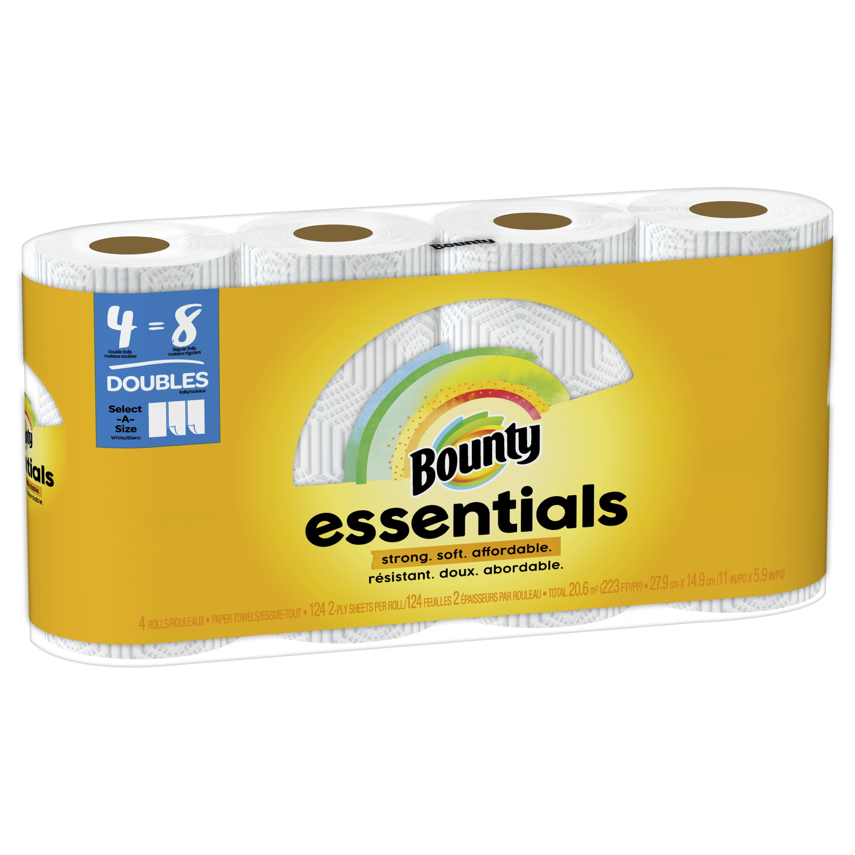 Bounty Select-A-Size Paper Towels – 4 Double Size Rolls