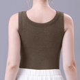 thumbnail image 6 of Public Tank Top with Built in Bra for Women Plus Size Trendy Summer Sleeveless Crew Neck Ribbed Tops Casual Basic Slim Fit Workout T Shirts Brown M, 6 of 6