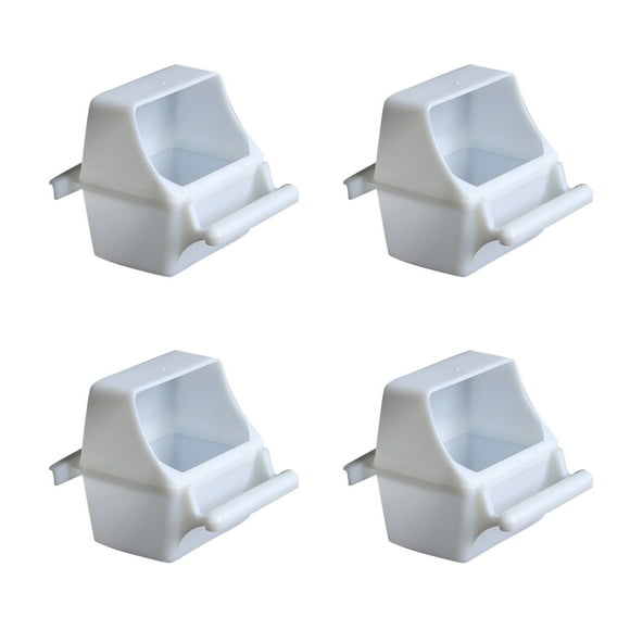 4 Pcs Bol pour Mangeoire à Oiseaux - Gobelets en Plastique Suspendus pour Nourriture/eau, pour Cage à Perroquet, Facile à Nettoyer, Matériau PP Durable