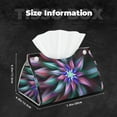thumbnail image 5 of Rocae Colored Abstract Print Long Tissue Box Lid Durable Leather Tissue Box Lid Can Be Used as Modern Home Decoration, 5 of 9