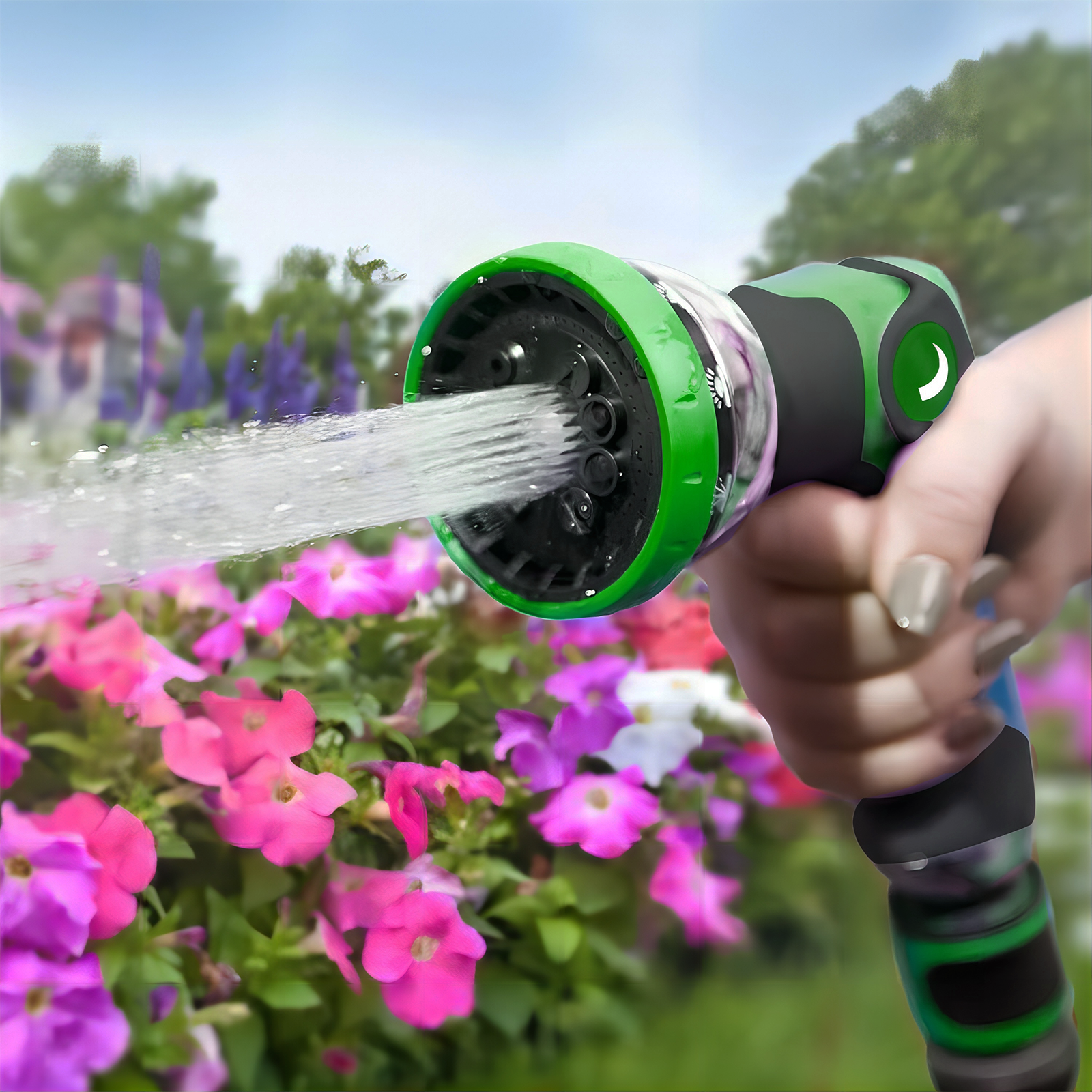 Keyahappy Water Hose Nozzle with 10 Spray Patterns photo 4