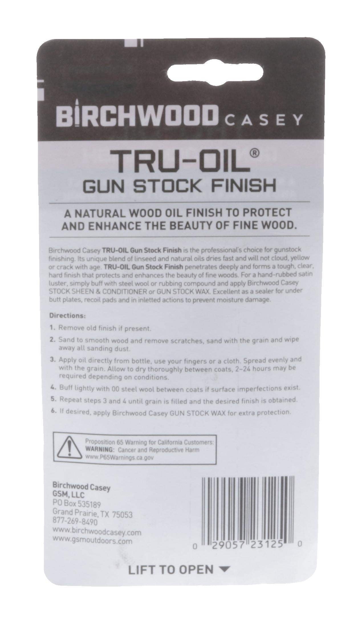 Birchwood Casey Tru-Oil Gun Stock Finish, Gunsmithing Tool