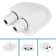 thumbnail image 4 of Double Wire Entry Gland Box Solar Panel Roof Wire Entry Gland Box Cable Motorhome White Double Hole RV Yacht Car Accessories ,RV Tool, 4 of 7