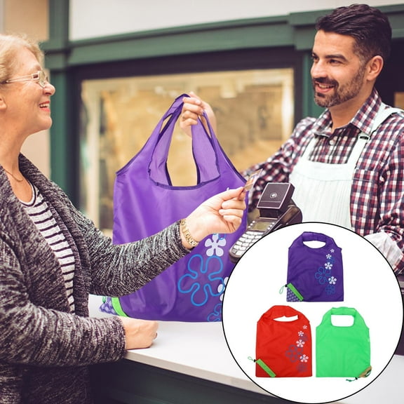 HONITANO Grocery Tote Bag 6Pcs Fruit Shape Folding Reusable Nylon Polyester For Environmentally Conscious Consumers