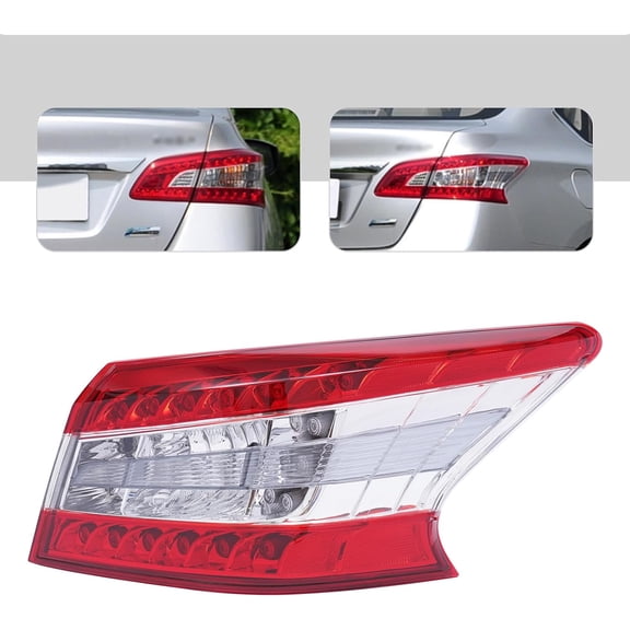 Tail Light Assembly for 2013 2014 2015 Nissan Sentra LED Outer Taillight Tail lamp Rear Brake Lamp Replacement 265503SG0A (Right Passenger Side)