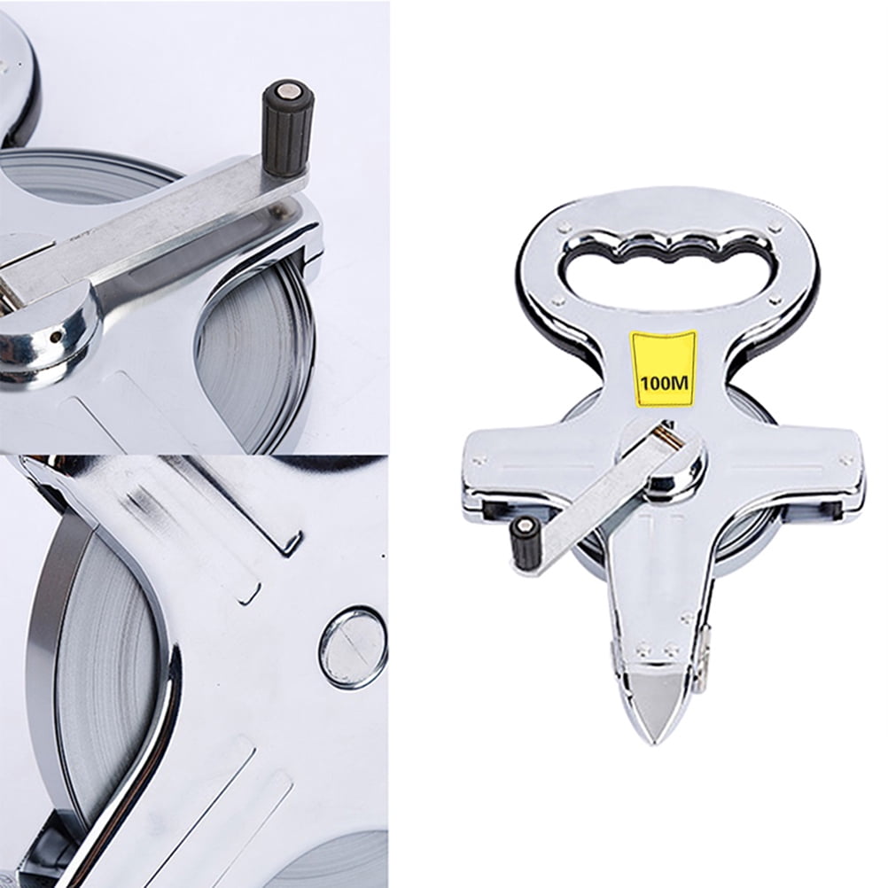 MLINS Multipurpose Measuring Tape with Wear-resistant Belt for Professional and Daily Use 100m Silver