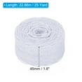 thumbnail image 2 of Uxcell 1.8" Wide 25 Yards Lace Trim Ribbon Sewing Craft Roll Wrapping Dress DIY Decoration White, 2 of 6