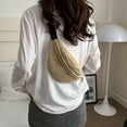 thumbnail image 5 of Eolstice Handmade Woven Bag Woven Mini Waist Bag Women's Fashion Shoulder Chest Bag, Straw Purse, Grass Woven Bag for Summer Beach Vacation, 5 of 6