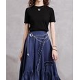 thumbnail image 5 of HLSOHJP Women Adjustable Star Metal Waist Chain Belly Belt Body Chains Jewelry Accessories for Dress Fashion Waist Body Chain Belt (Moon Silver Belt), 5 of 7