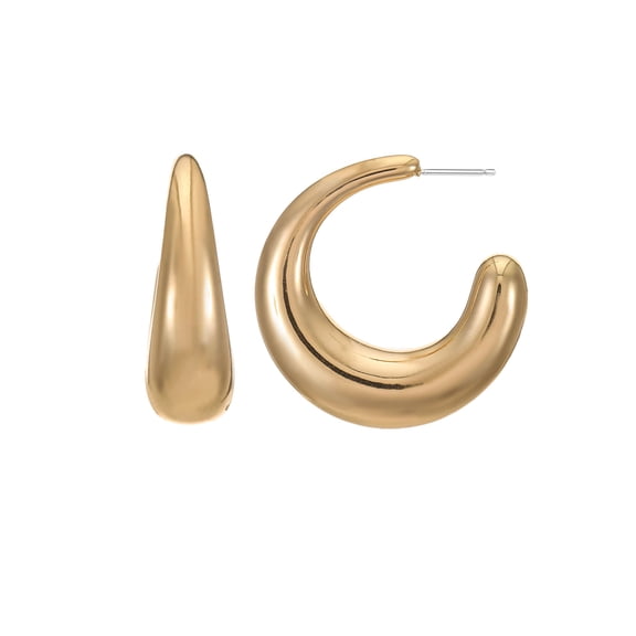 Time and Tru Goldtone Bubble Hoop Earring, 1 Pair