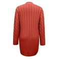 thumbnail image 5 of Patlollav Womens Outerwear Cable Knit Long Cardigan Open Front Button Sweater, 5 of 6