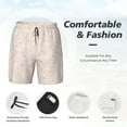 thumbnail image 4 of Kdxio Colorful Dots Print Men's Swim Trunks with Compression Liner 7 Inch Inseam Quick Dry Swim Shorts, 4 of 7