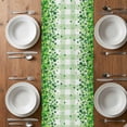 thumbnail image 6 of St. Patrick's Day Table Runner - 108 Inch Long, Kitchen Dining Table Runner Dresser Scarves, Cat Beer Green Clovers Buffalo Plaid Farmhouse Decor for Coffee Tables Wedding Party Banquet, 6 of 8