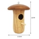thumbnail image 5 of Alimentador de pájaros de madera Columpio de pájaro en forma de hongo creativo para exteriores Jardín Hogar Ehuebsd Libre de BPA, 5 of 5