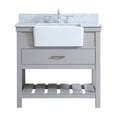 thumbnail image 3 of Elegant Decor Clement 36" MDF Single Bathroom Vanity with Backsplash in Gray, 3 of 8