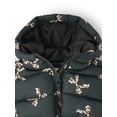 thumbnail image 4 of The Children's Place Toddler Girls Long Sleeve Print Hooded Puffer Jacket, Sizes 12M-5T, 4 of 4