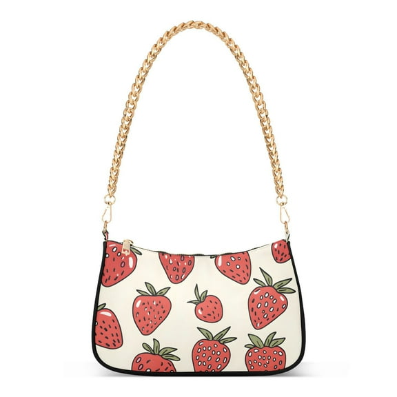 StrawberriesWomen Small Shoulder Bag Crossbody Tote Hobo Bags Purse Clutch Handbags with Chain Strap for Women