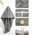 thumbnail image 3 of Microfiber Hair Towel Wrap for Women, Super Absorbent Quick Dry Hair Turban for Drying Curly Long Thick Hair - style3, 3 of 5