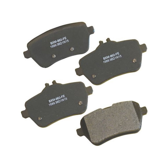 Rear Brake Pad Set - Compatible with 2015 - 2017 Mercedes-Benz S550 4Matic 2016