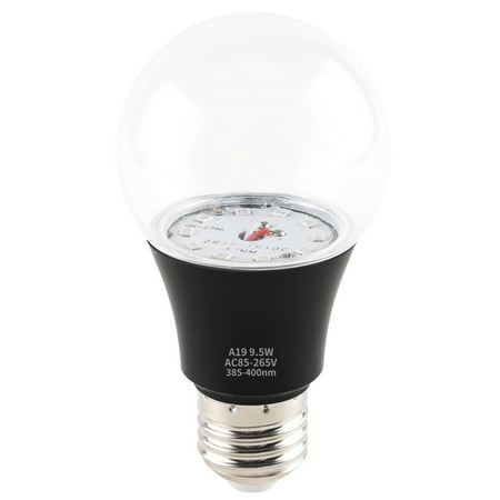 

UV Black Light High Brightness Energy-saving High-Durability Heat-Resistant Enhance Atmosphere 9.5W Glow in The Dark Blacklight Party Bulb for Home