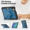 thumbnail image 6 of Decase for iPad Mini 7 Case 2024 (A17 Pro) Case,Rugged Durable Shockproof Tablet Cover with 360° Rotating Hand Strap Foldable Hidden Stand,for iPad Mini 7th/6th Generation Case (2024/2021),Navyblue, 6 of 9
