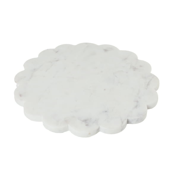 Way to Celebrate Scalloped Marble Serving Board