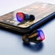 thumbnail image 5 of Audífonos Bluetooth 5.0 con estuche de carga Pantalla LED Control táctil Graves profundos Conexión a Abanopi Negro, 5 of 7