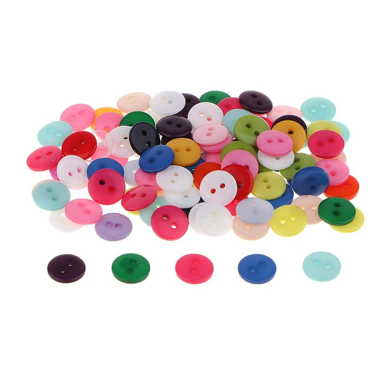 100 Pieces 1 Cm Sewing Buttons Craft Buttons Sewing Button Kids Buttons for  