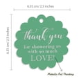 thumbnail image 6 of Inkdotpot Silver Foil Paper Hang Tags Thank You Baby/ Bridal Shower Favor Tags 100 Piece, 6 of 7