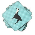 thumbnail image 2 of Carolines Treasures BB8092FC Llama Q Ara Blue Check Foam Coaster, Set of 4, 2 of 3