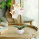 thumbnail image 5 of Bonsái De Orquídea Artificial De Tela 1 unidad de bonsái de Phalaenopsis de tela blanca y cerámica,orquídea artificial alta de seda en maceta para decoración del hogar y bodas. Rkxzt, 5 of 8