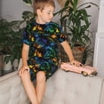 thumbnail image 4 of Fotbe Retro Truck Pijama Estampada de 2 Piezas para Niños – Ropa de Dormir de Manga Corta Cómoda para Niños y Niñas, Camiseta y Shorts de Algodón-XX-Large, 4 of 6