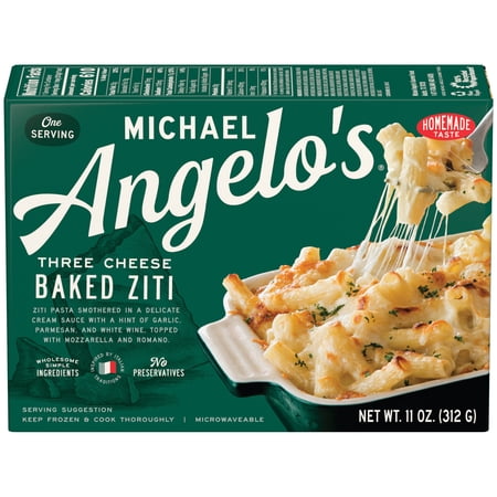 Michael Angelo's Three Cheese Baked Ziti Frozen, 11 oz Box